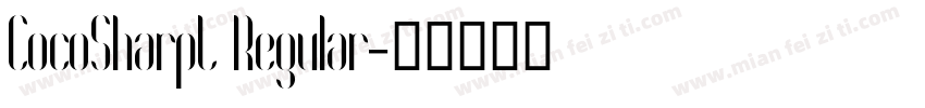 CocoSharpL Regular字体转换
